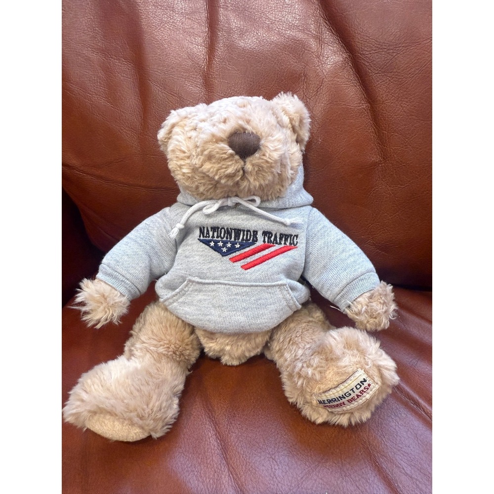 Herrington Teddy Bear‎ 2005 Limited Edition Nationwide Traffic Grey Hoodie Plush